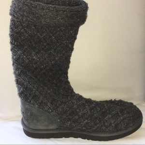 Quilted Grey UGG Boots